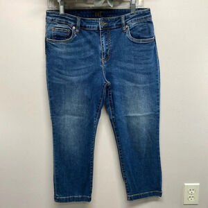Kut From The Kloth Crop Straight Leg Denim Jeans 10